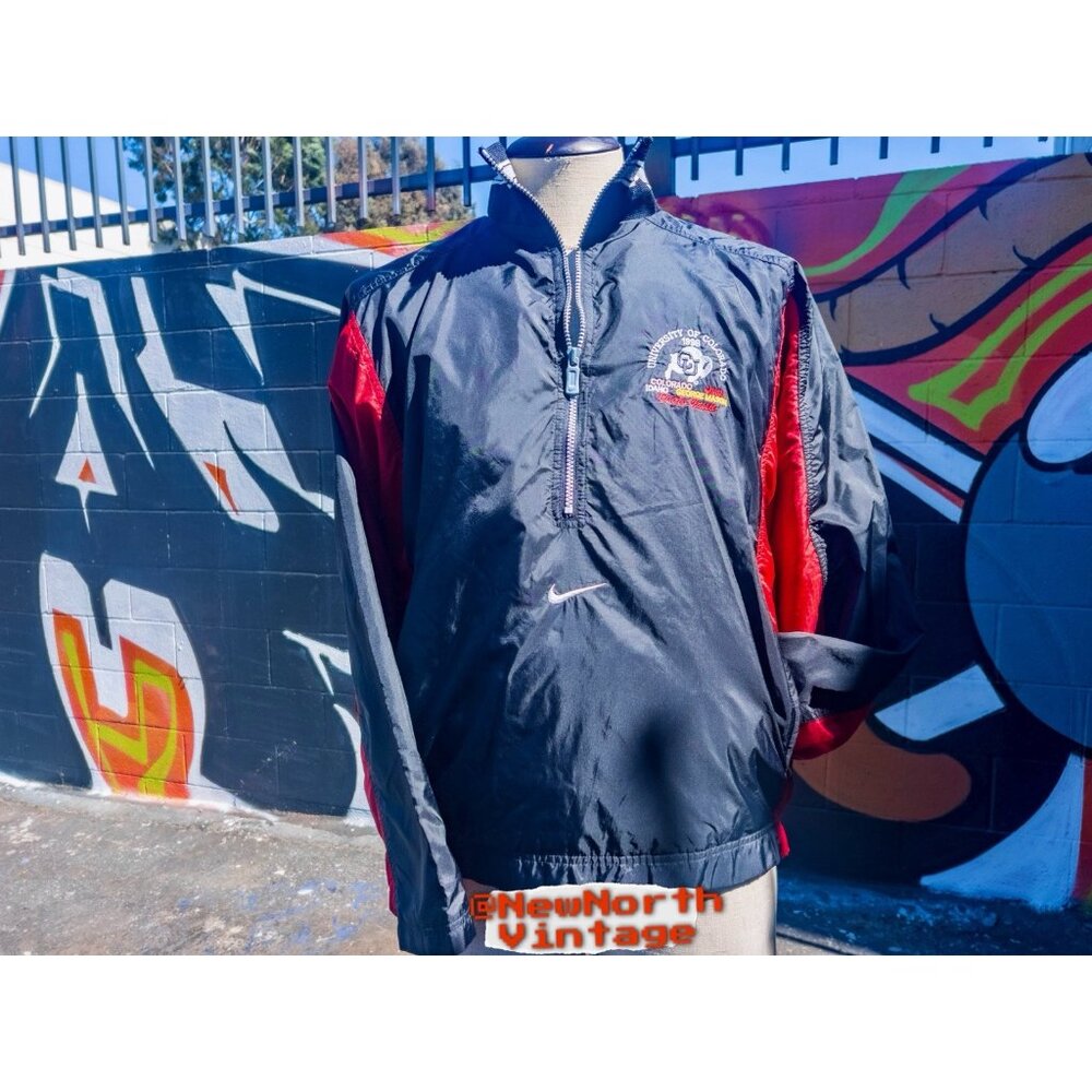 COLORADO BUFFALOES NCAA Vintage Windbreaker By Nike (1998 Coors Classic) Size L